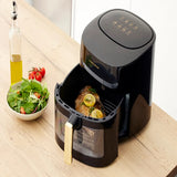 Morphy Richards 414001 Air Fryer in Black, in use