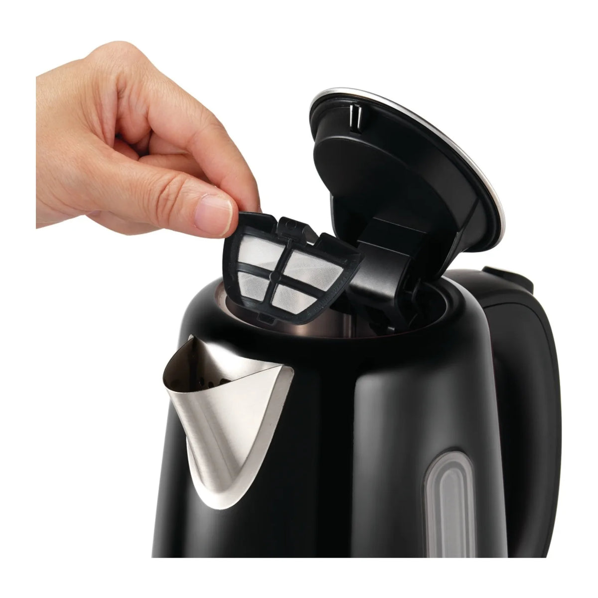 Morphy Richards Equip 102783 Jug Kettle in Black, controls and display
