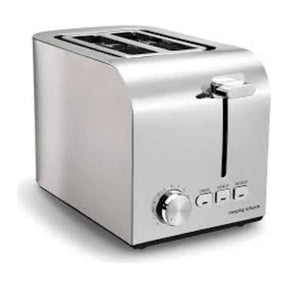 Morphy Richards Equip 222055 Toaster in Brushed Stainless Steel, front view
