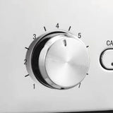 Morphy Richards Equip 222055 Toaster in Brushed Stainless Steel, close-up detail