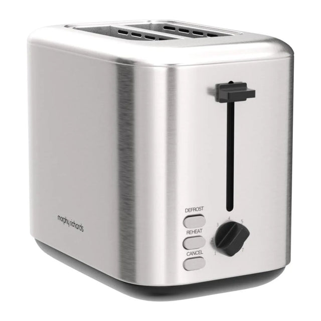 Morphy Richards Equip 222067 Toaster in Stainless Steel, front view