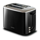 Morphy Richards Equip 222067 Toaster in Black, front view