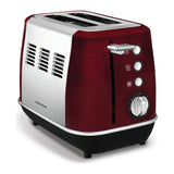 Morphy Richards Evoke 224408 Toaster in Red, front view
