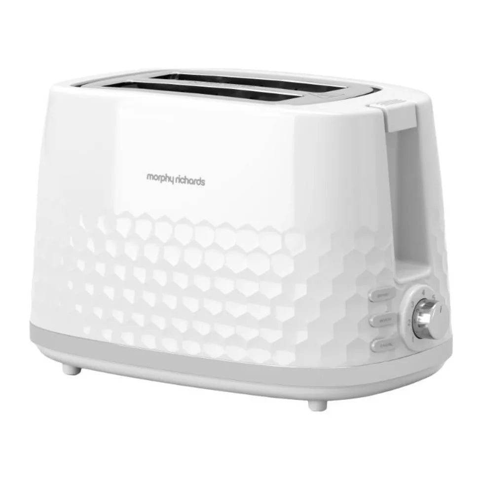 Morphy Richards Hive 220031 Toaster in White, front view