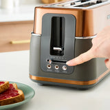 Morphy Richards Signature 245742 Toaster in Matt Copper, in use