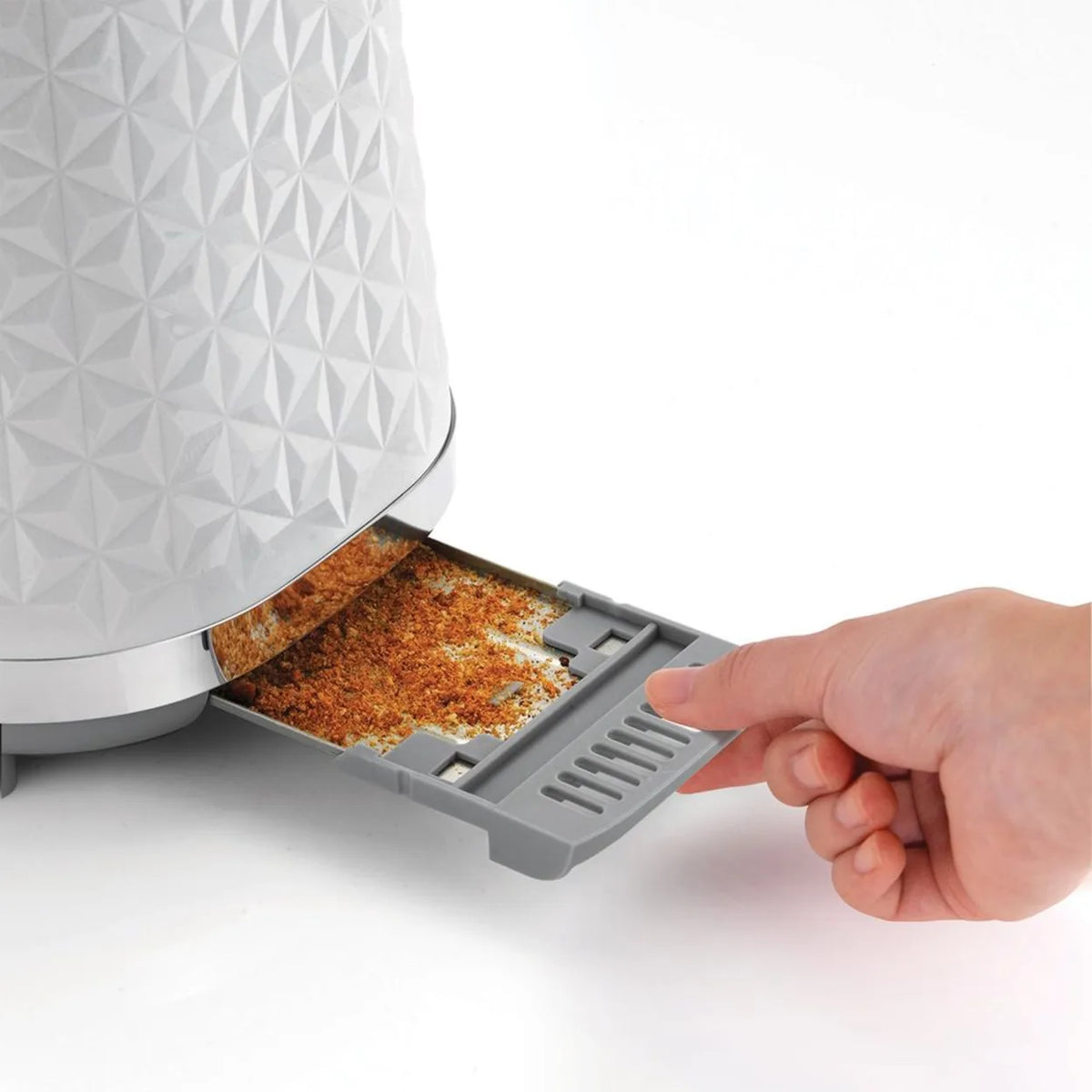 Morphy Richards Vector 228314 Toaster in White, close-up detail