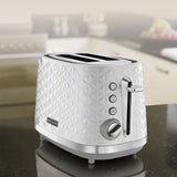 Morphy Richards Vector 228314 Toaster in White, in a room setting