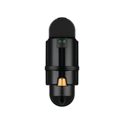 Nespresso De'Longhi Inissia EN 80.B Capsule Coffee Machine in black finish with 19-bar pressure and compact design.
