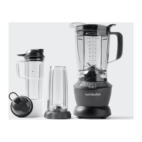 Nutribullet Combo NBF500DG Blender in Dark Grey, full set with jug, two cups and lids