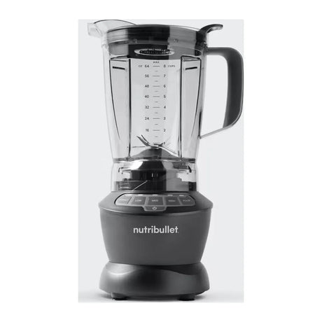 Nutribullet Combo NBF500DG Blender in Dark Grey, front view with 1.8 L jug on the base