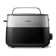 Philips Daily Collection HD2516/90 Toaster in Black, front view
