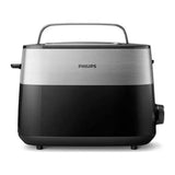 Philips Daily Collection HD2516/90 Toaster in Black, front view