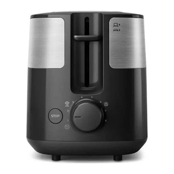 Philips Daily Collection HD2516/90 Toaster in Black, side view
