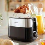 Philips Daily Collection HD2516/90 Toaster in Black, side view