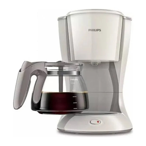 Philips Daily Collection HD7461/20 Filter Coffee Maker in White, front view