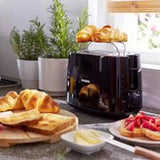 Philips HD2581/00 Toaster in Black, in a room setting
