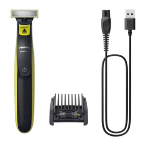 Philips OneBlade QP2724/20 Hybrid Trimmer and Shaver, with its comb and cable