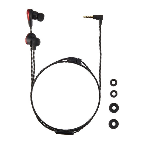 Pioneer SE-CH5T In-Ear Headphones in Red, with cable and spare ear tips