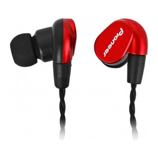 Pioneer SE-CH5T In-Ear Headphones in Red, pair of earphones