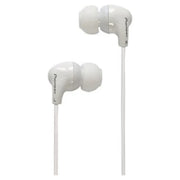 Pioneer SE-CL501 earphones shown in white, orange, green, and red color options with silicone tips.