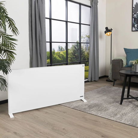 Princess Smart Infrared Panel Heater 348070 Infrared Panel Heater in White, in a room setting