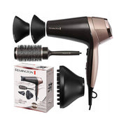 Remington Curl & Straight Confidence D5706 ionic hair dryer with curling nozzle and barrel brush