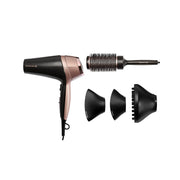 Remington Curl & Straight Confidence D5706 ionic hair dryer with curling nozzle and barrel brush