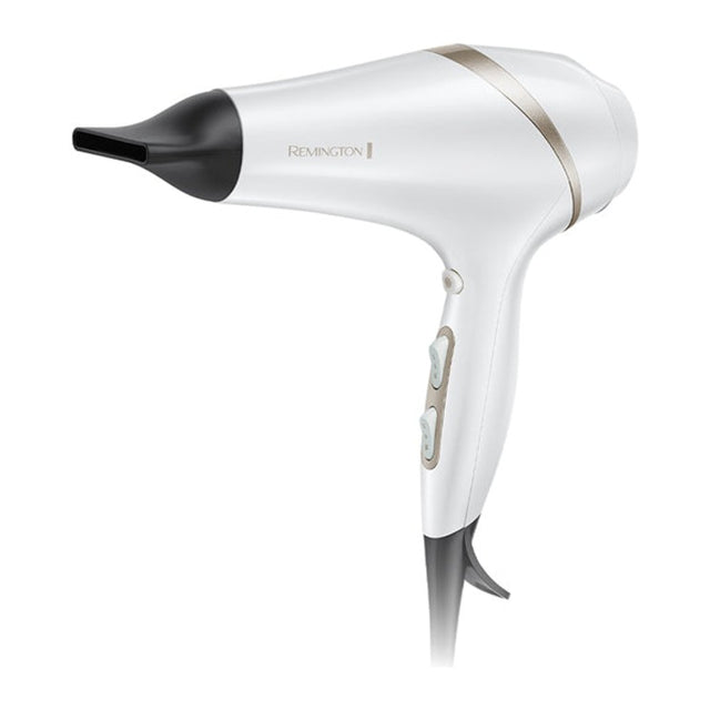 Remington Hydraluxe AC8901 Hair Dryer in White, side view