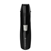 Remington PG180 Pilot 3-in-1 battery operated grooming kit with precision trimmer, foil shaver, and nose/ear heads.