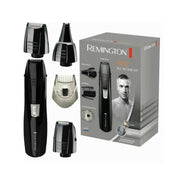 Remington PG180 Pilot 3-in-1 battery operated grooming kit with precision trimmer, foil shaver, and nose/ear heads.