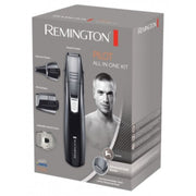 Remington PG180 Pilot 3-in-1 battery operated grooming kit with precision trimmer, foil shaver, and nose/ear heads.
