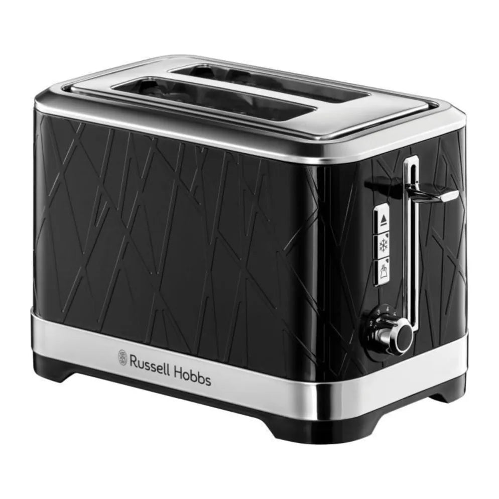 Russell Hobbs Structure 28090 Toaster in Black, front view