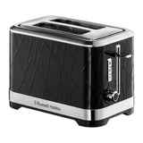 Russell Hobbs Structure 28090 Toaster in Black, front view