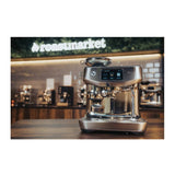Sage Oracle Jet SES985BSS Espresso Machine, in a room setting