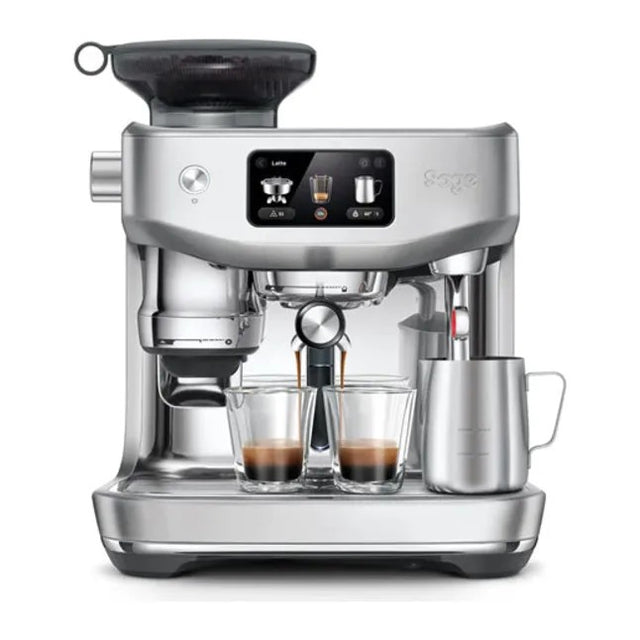 Sage Oracle Jet SES985BSS Espresso Machine, front view