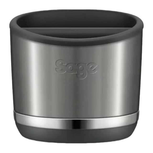 Sage The Knock Box SEA501BST0ZEU1 Knock Box in Black Stainless Steel, front view