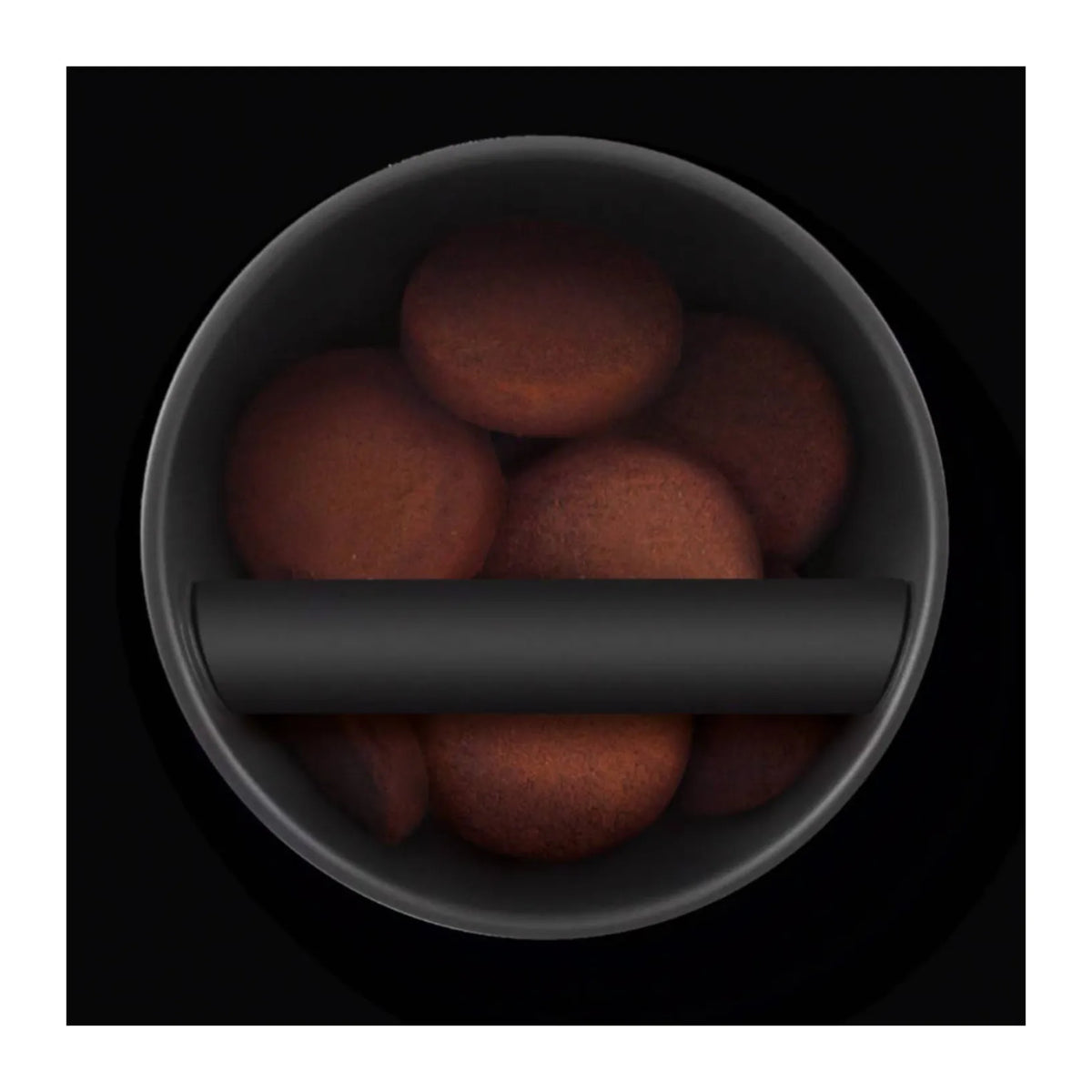 Sage The Knock Box SEA501BST0ZEU1 Knock Box in Black Stainless Steel, top view