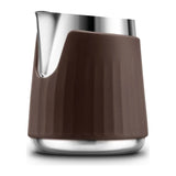 Sage SEA401PSS0ZEU1, steel milk jug with brown silicone sleeve fitted