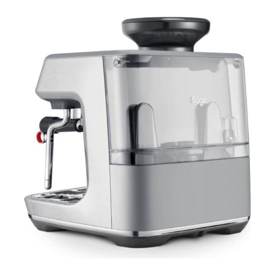 Sage Barista Touch Impress SES881BSS Espresso Machine in Brushed Stainless Steel, side view