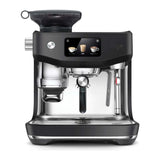 Sage Oracle Jet SES985BTR Espresso Machine in Black Truffle, front view