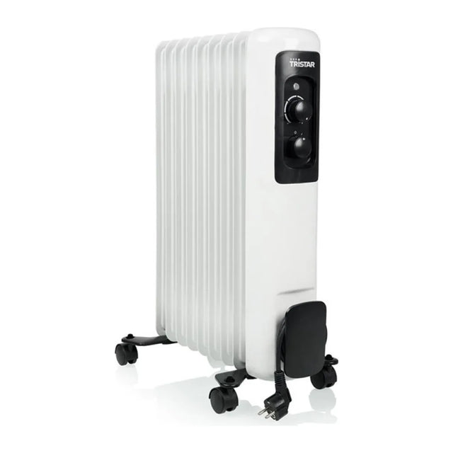 Tristar KA-5179 Oil Filled Radiator in White, front view