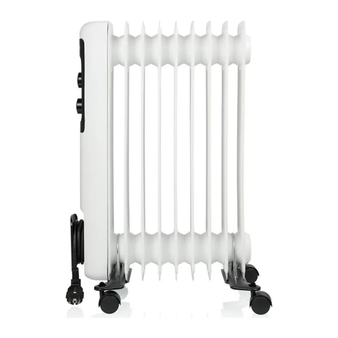 Tristar KA-5179 Oil Filled Radiator in White, side view