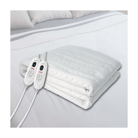 Ufesa Flexy Heat CME Heated Blanket, on a bed