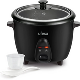 Ufesa Jasmin AR4010 Rice Cooker, with the measuring cup and spatula