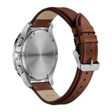 Victorinox Alliance Sport 241826 Chronograph Watch, back of the case and leather strap
