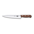 Victorinox Wood 5.2030.22 Chef's Knife with maple wood handle, side view of the 22 cm blade