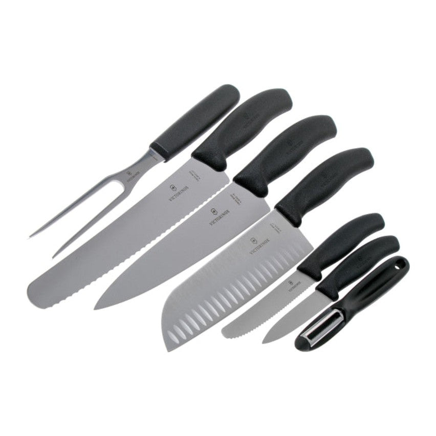 Victorinox Swiss Classic 6.7133.7G Knife Set in Black, the seven knives