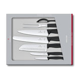 Victorinox Swiss Classic 6.7133.7G Knife Set in Black, in its gift box, open