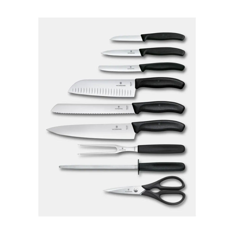 Victorinox Swiss Classic 6.7193.9 Knife Block Set, the knives and scissors out of the block