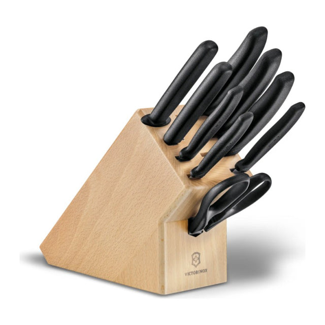 Victorinox Swiss Classic 6.7193.9 Knife Block Set, knives in the block